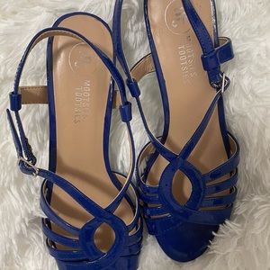 Blue formal heels mootsies tootsies